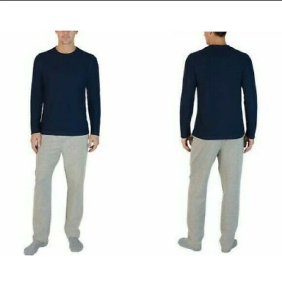Eddie Bauer Other - Eddie Bauer Men’s Top & Bottom Lounge Set, Navy / Gray size large